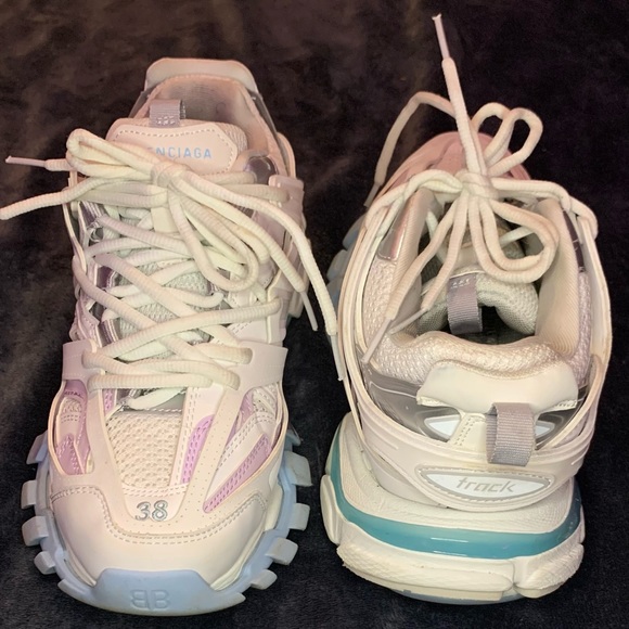 White Pastel Balenciaga Tracks